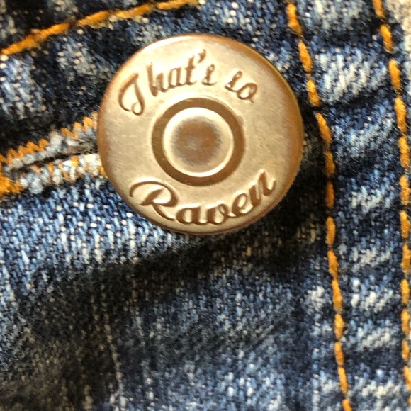 That’s So Raven Embroidered Denim Jacket, Girl’s Large 10-12, pre-owned, - Picture 8 of 13